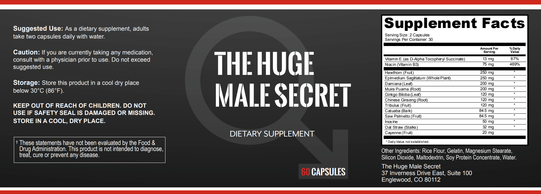 Huge Male secret Ingredients